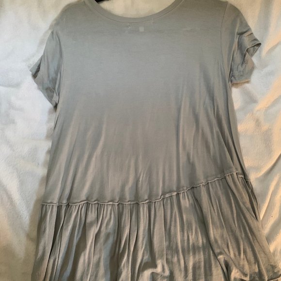 Truly Madly Deeply Light Blue Baby Doll T-Shirt - Picture 3 of 4